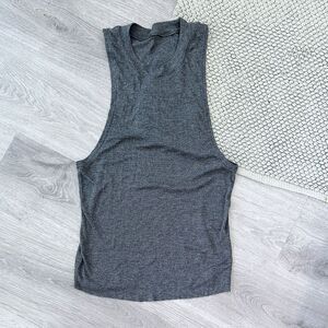 ALO Yoga Gray Muscle Tee